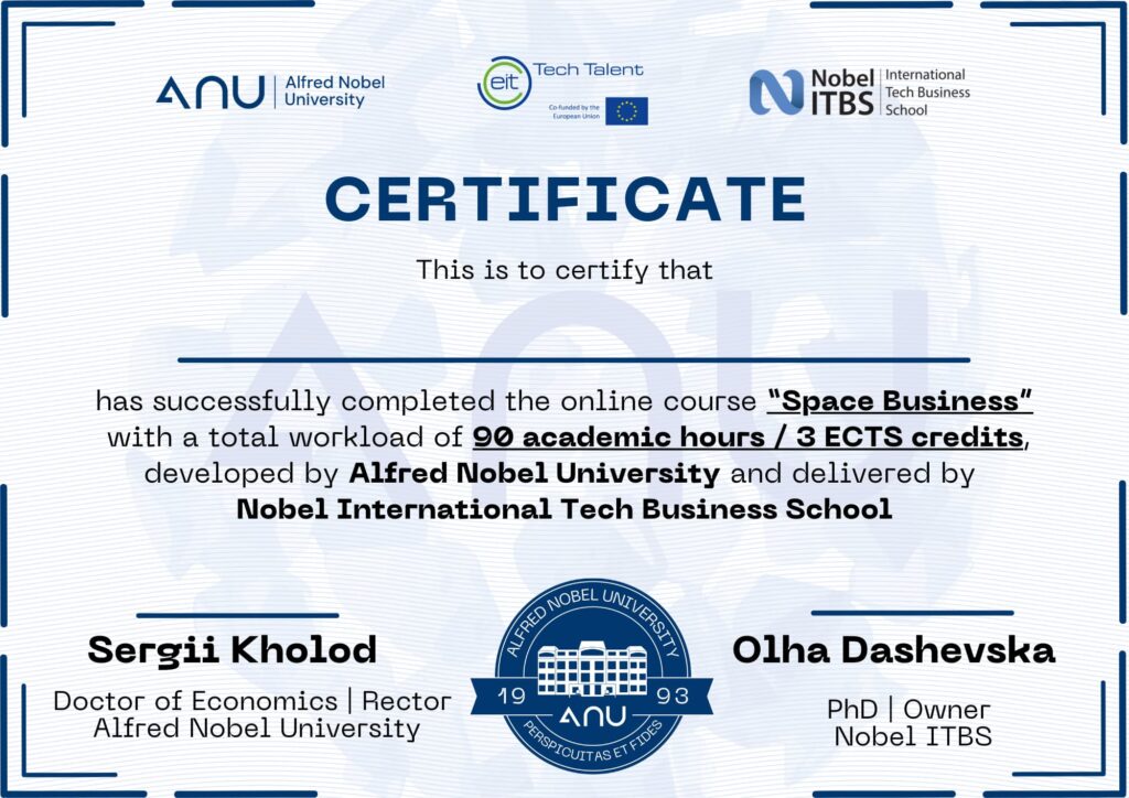 Certificate Space Business